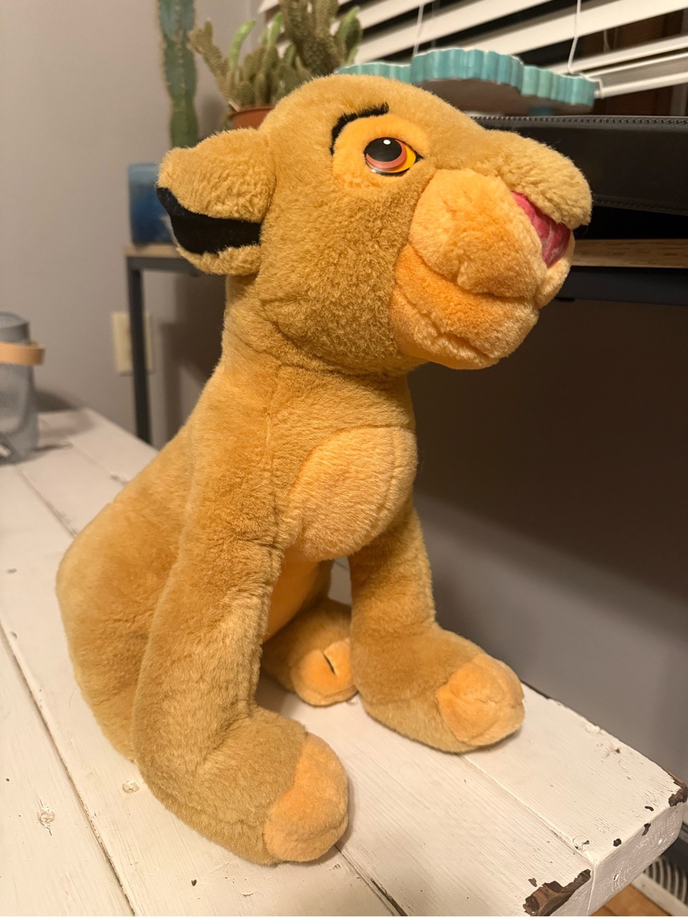 Lion King Vintage 1993 Disneyland Disney World Tag 14" Plush Young Simba Cub